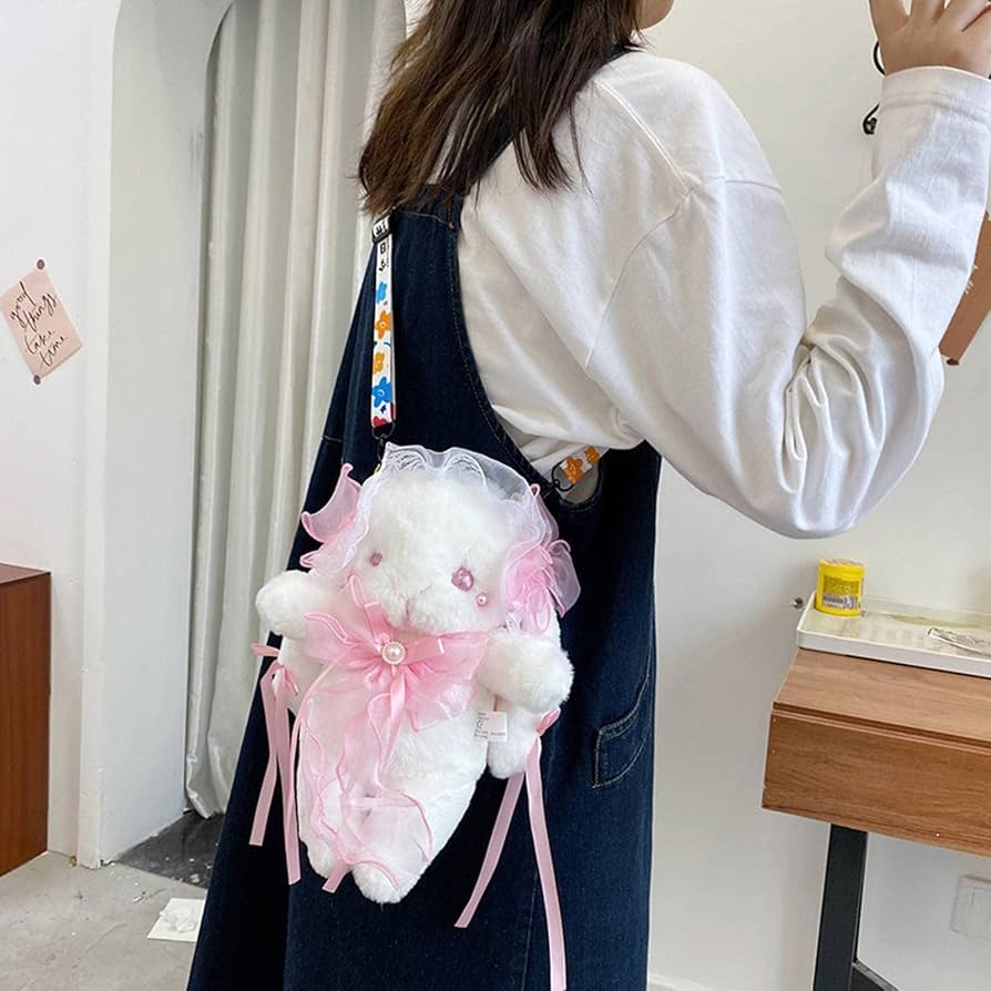 Amazon.co.jp: ロリータ斜めがけショルダーバッグかわいいフリル